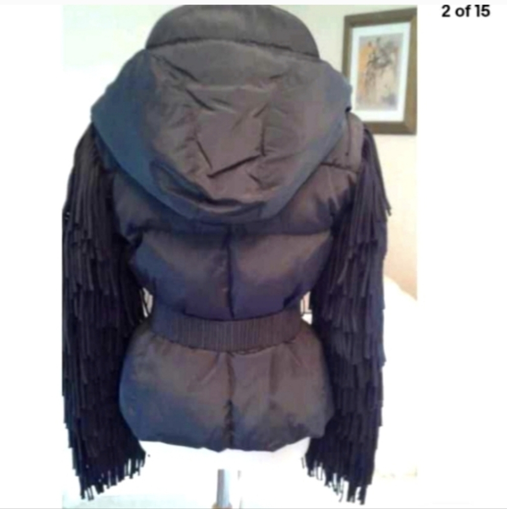 BALMAIN Hooded Fringe Jacket - Picture 7 of 14
